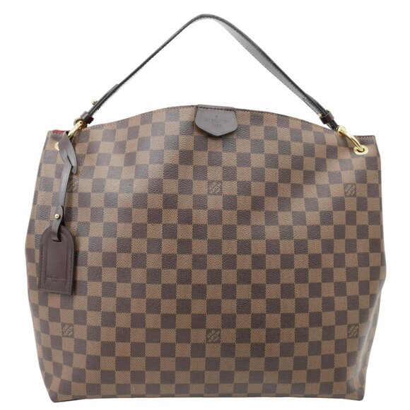 Louis Vuitton Handbags - Louis Vuitton  Graceful MM Damier Ebene Hobo Bag Brown